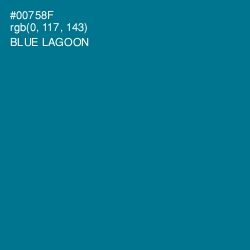 #00758F - Blue Lagoon Color Image